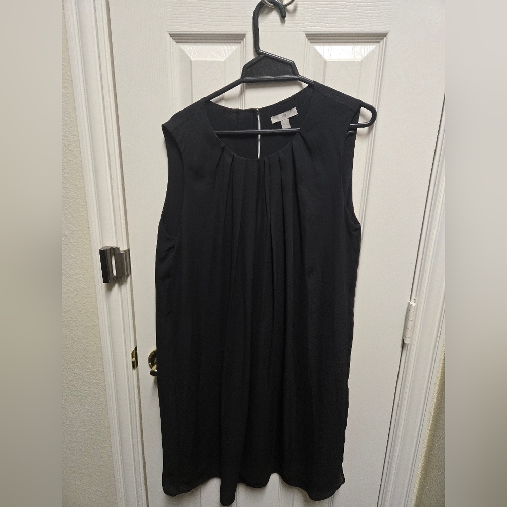 H&M Black Pleated Top